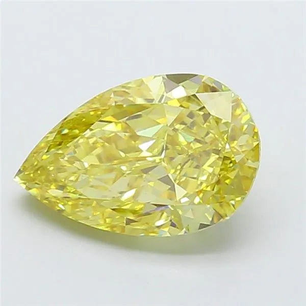 2.52ct Pear Lab Grown Diamond (Colour Fancy Intense Yellow, Clarity VS1, IGI Certified)