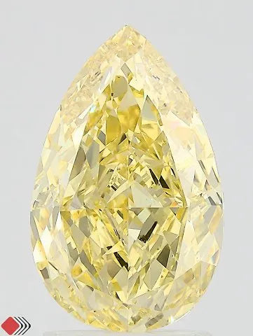 2.52ct Pear Lab Grown Diamond (Colour Fancy Intense Yellow, Clarity VS1, IGI Certified)