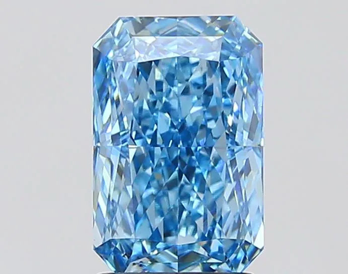 2.52ct Radiant Lab Grown Diamond (Colour Fancy Vivid Blue, Clarity VS1, IGI Certified)