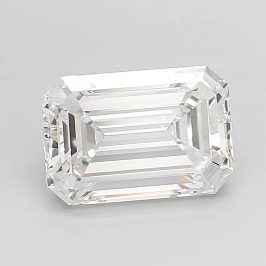 2.53ct Emerald Lab Grown Diamond (Colour D, Clarity VVS1, Cut EX, IGI Certified)