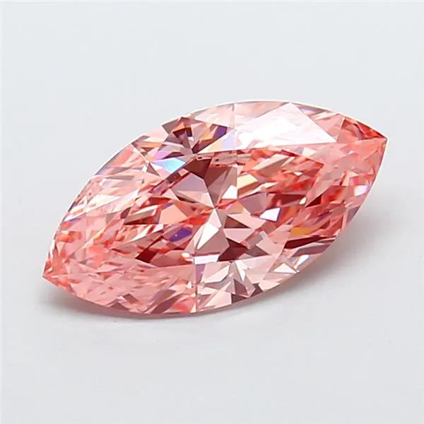 2.53ct Marquise Lab Grown Diamond (Colour Fancy Vivid Pink, Clarity VVS2, IGI Certified)
