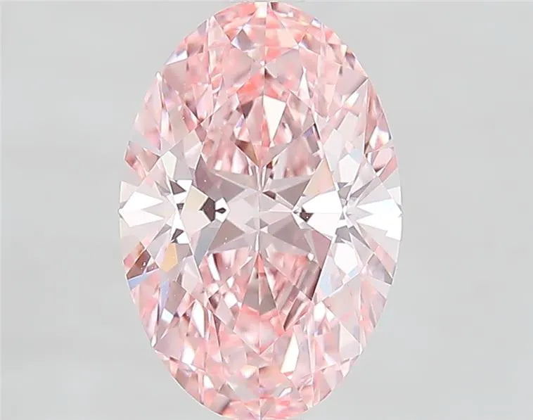 2.53ct Oval Lab Grown Diamond (Colour Fancy Vivid Pink, Clarity VVS2, IGI Certified)