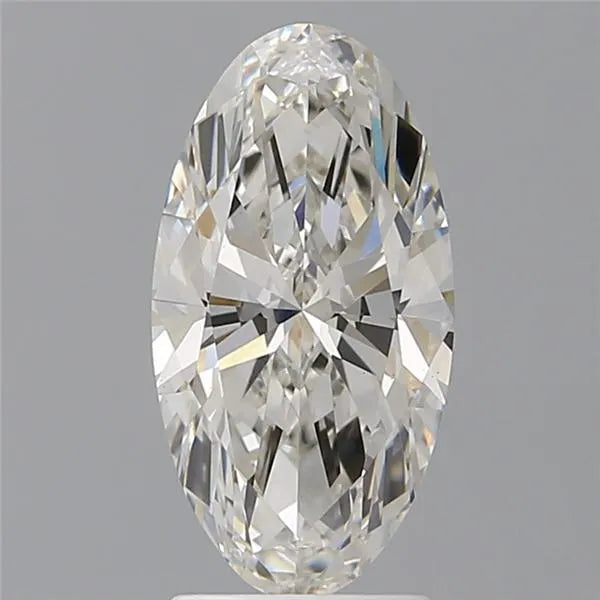 2.53ct Oval Lab Grown Diamond (Colour G, Clarity VVS2, IGI Certified)