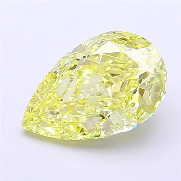 2.53ct Pear Lab Grown Diamond (Colour Fancy Intense Yellow, Clarity VVS1, IGI Certified)