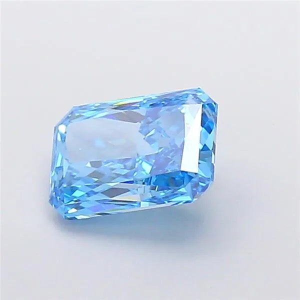 2.53ct Radiant Lab Grown Diamond (Colour Fancy Vivid Blue, Clarity VS1, IGI Certified)
