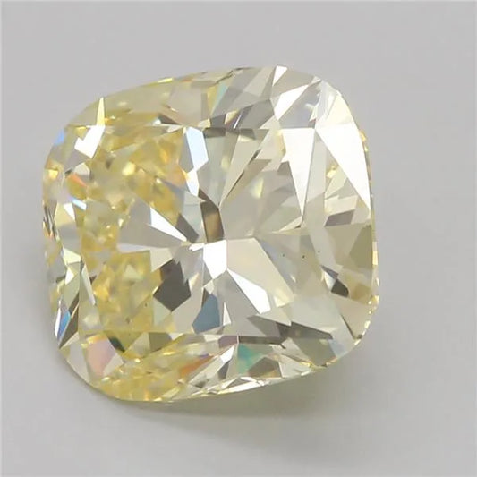 2.54ct Cushion brilliant Lab Grown Diamond (Colour Fancy Yellow, Clarity VS1, Cut GD, IGI Certified)