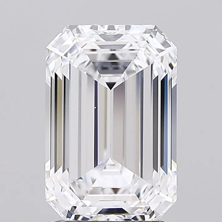 2.54ct Emerald Lab Grown Diamond (Colour D, Clarity IF, Cut EX, IGI Certified)