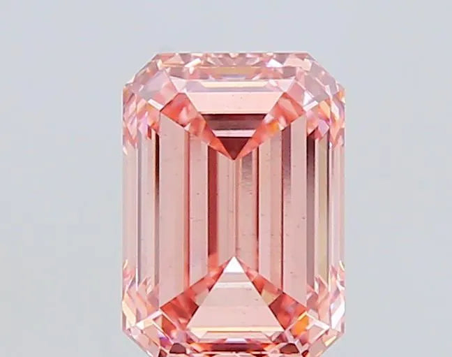 2.54ct Emerald Lab Grown Diamond (Colour Fancy Vivid Pink, Clarity VS2, IGI Certified)