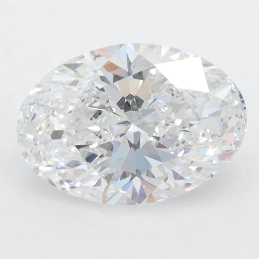 2.54ct Oval Lab Grown Diamond (Colour D, Clarity IF, IGI Certified)