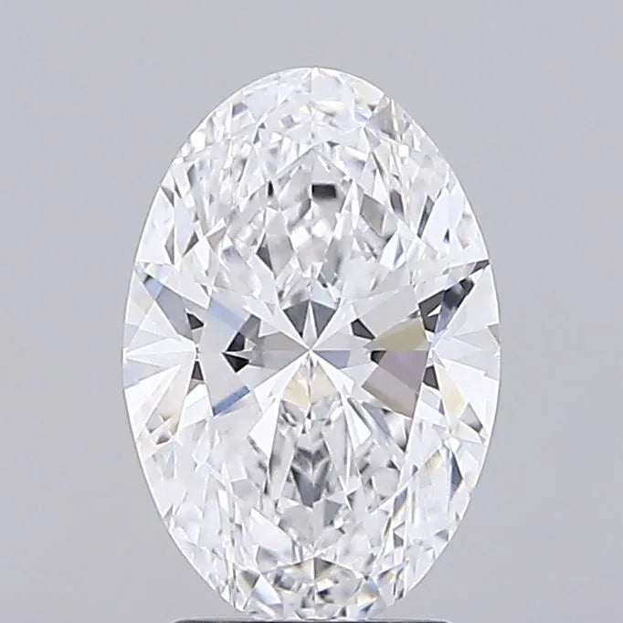 2.54ct Oval Lab Grown Diamond (Colour D, Clarity VVS2, IGI Certified)
