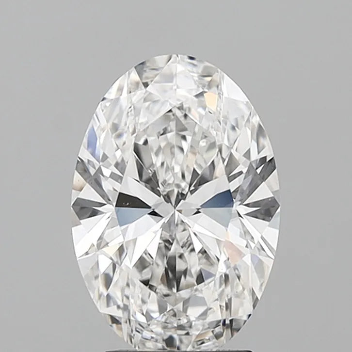 2.54ct Oval Lab Grown Diamond (Colour E, Clarity VVS2, IGI Certified)