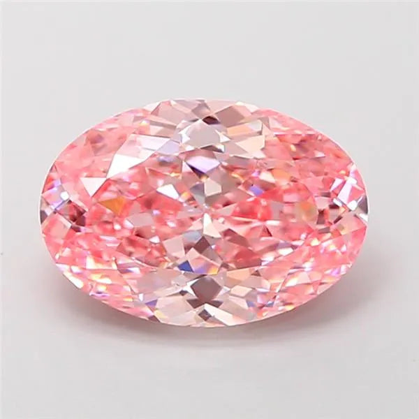 2.54ct Oval Lab Grown Diamond (Colour Fancy Vivid Pink, Clarity VS1, IGI Certified)
