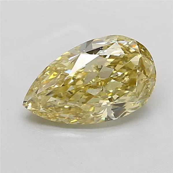 2.54ct Pear Lab Grown Diamond (Colour Fancy Yellow, Clarity VS2, IGI Certified)