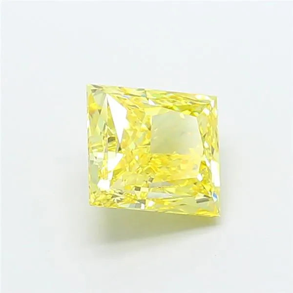 2.54ct Princess Lab Grown Diamond (Colour Fancy Intense Yellow, Clarity VS1, IGI Certified)
