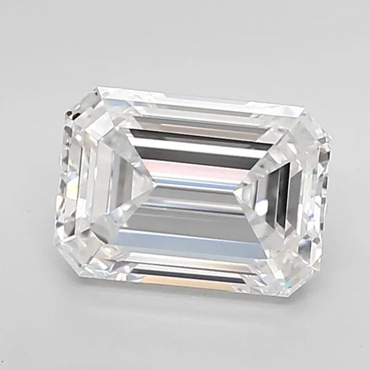 2.55ct Emerald Lab Grown Diamond (Colour D, Clarity IF, Cut EX, IGI Certified)
