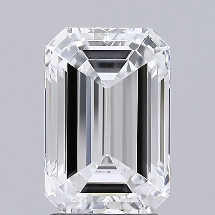 2.55ct Emerald Lab Grown Diamond (Colour D, Clarity IF, IGI Certified)