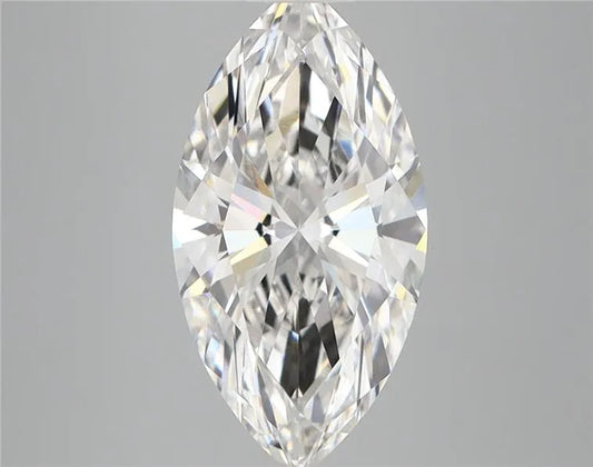 2.55ct Marquise Lab Grown Diamond (Colour E, Clarity VVS1, IGI Certified)