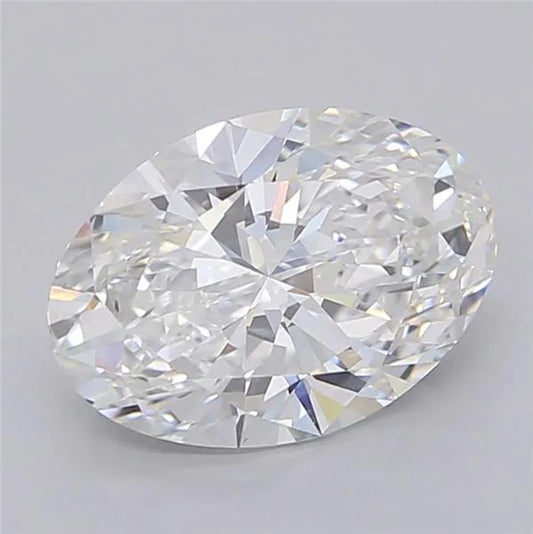 2.55ct Oval Lab Grown Diamond (Colour F, Clarity VVS2, IGI Certified)