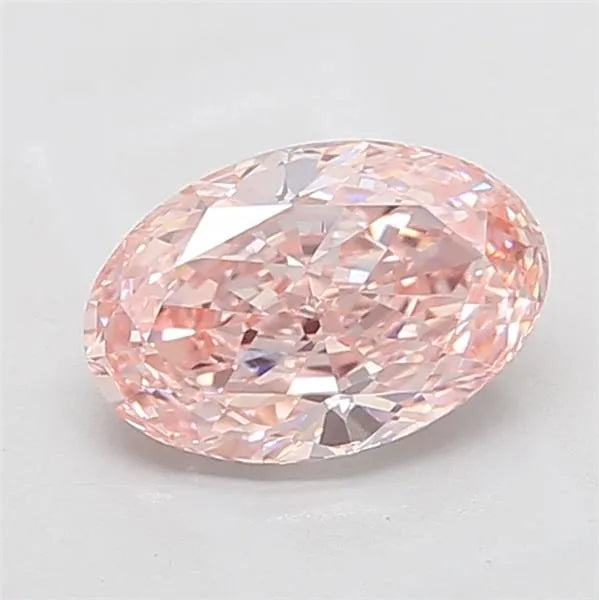 2.55ct Oval Lab Grown Diamond (Colour Fancy Intense Pink, Clarity VVS2, IGI Certified)