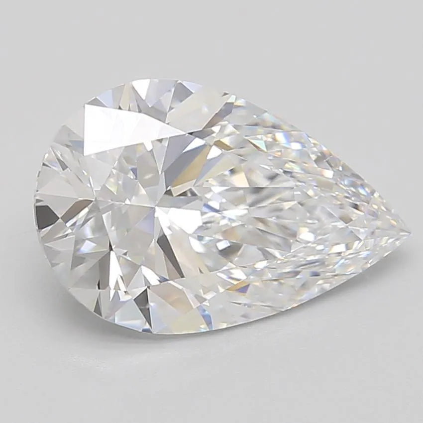 2.55ct Pear Lab Grown Diamond (Colour D, Clarity IF, GIA Certified)