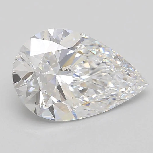 2.55ct Pear Lab Grown Diamond (Colour D, Clarity IF, GIA Certified)