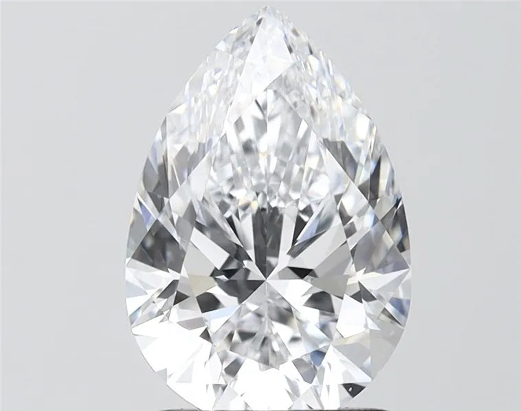 2.55ct Pear Lab Grown Diamond (Colour E, Clarity VVS2, IGI Certified)