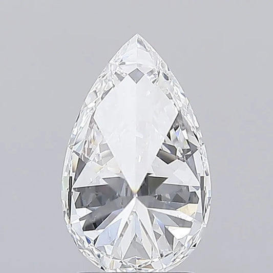 2.55ct Pear Lab Grown Diamond (Colour E, Clarity VVS2, IGI Certified)