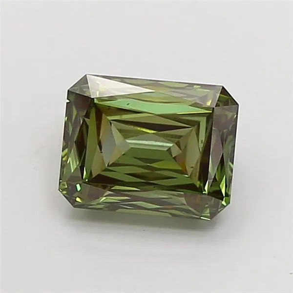 2.55ct Radiant Lab Grown Diamond (Colour Fancy Intense Green, Clarity VS2, IGI Certified)