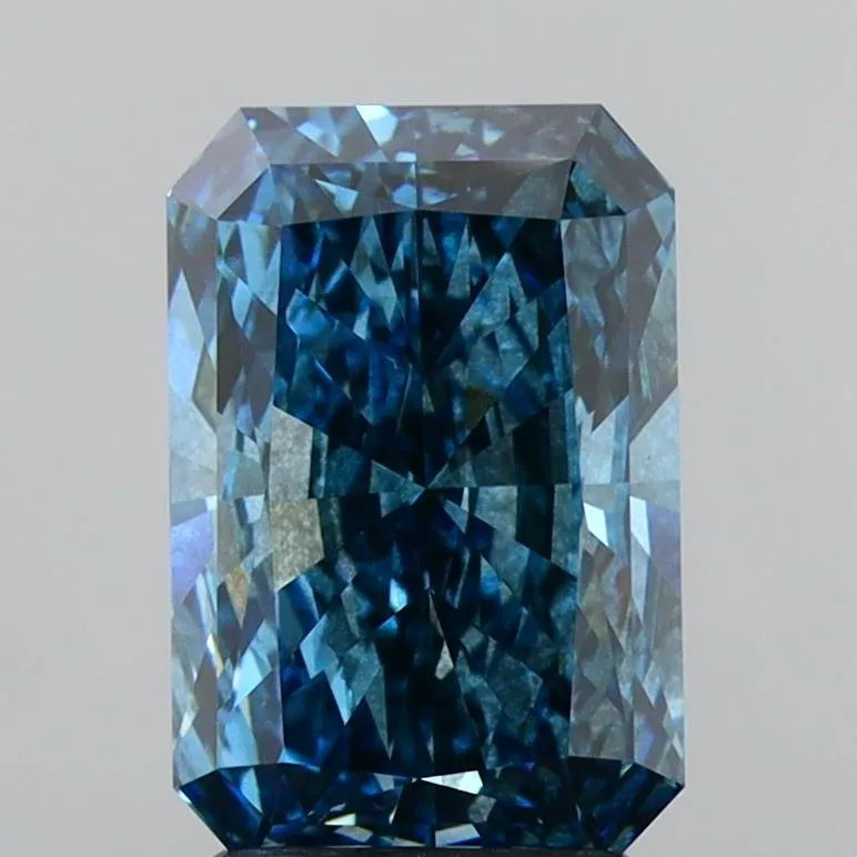 2.55ct Radiant Lab Grown Diamond (Colour Fancy Vivid Blue, Clarity SI2, IGI Certified)