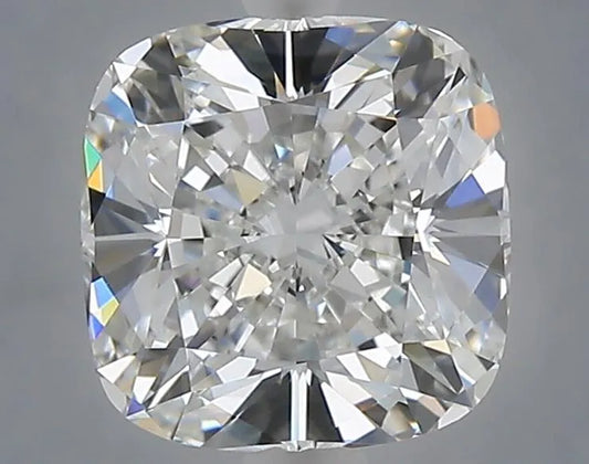 2.56ct Cushion Lab Grown Diamond (Colour F, Clarity VVS2, IGI Certified)