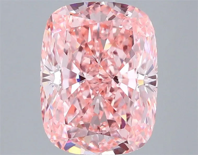 2.56ct Cushion modified Lab Grown Diamond (Colour Fancy Vivid Pink, Clarity VVS2, IGI Certified)