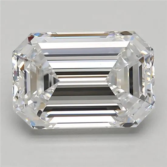 2.56ct Emerald Lab Grown Diamond (Colour D, Clarity IF, GIA Certified)