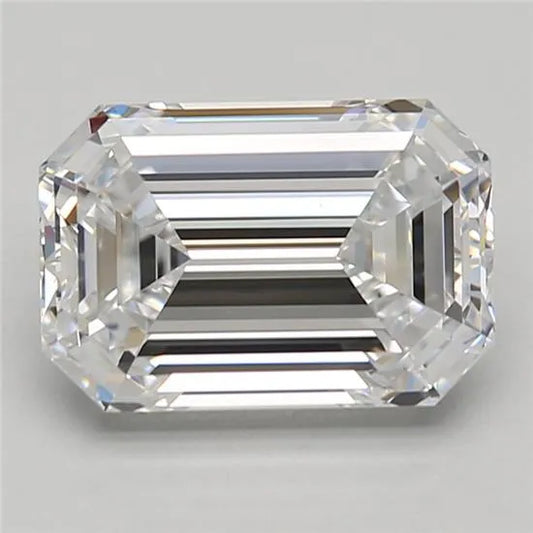 2.56ct Emerald Lab Grown Diamond (Colour D, Clarity IF, GIA Certified)