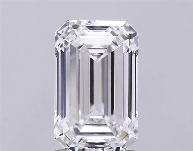 2.56ct Emerald Lab Grown Diamond (Colour D, Clarity IF, IGI Certified)