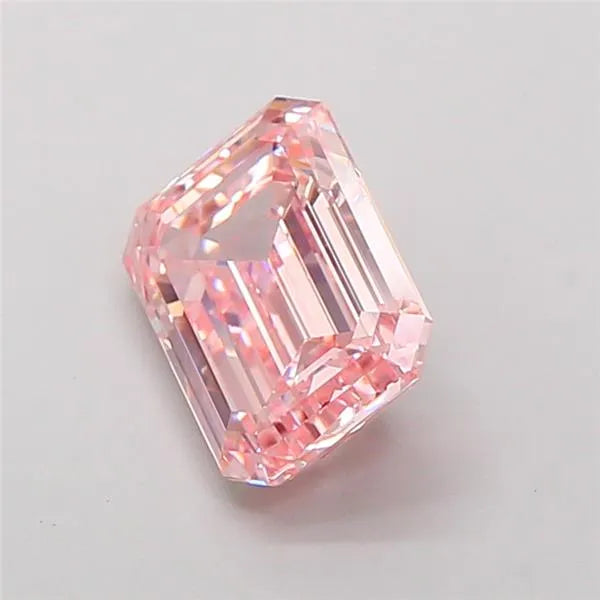2.56ct Emerald Lab Grown Diamond (Colour Fancy Vivid Pink, Clarity VS1, IGI Certified)