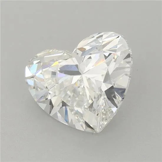 2.56ct Heart Lab Grown Diamond (Colour F, Clarity VVS2, IGI Certified)