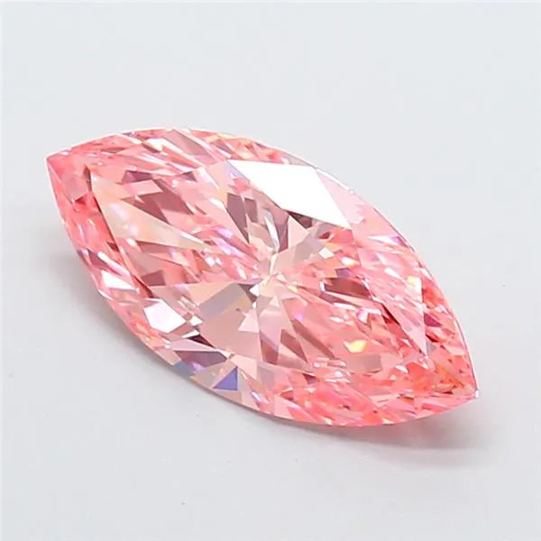 2.56ct Marquise Lab Grown Diamond (Colour Fancy Vivid Pink, Clarity VS1, IGI Certified)