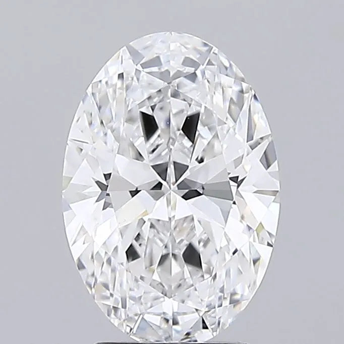 2.56ct Oval Lab Grown Diamond (Colour D, Clarity IF, Cut EX, IGI Certified)