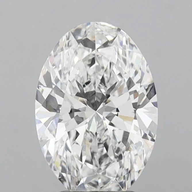 2.56ct Oval Lab Grown Diamond (Colour E, Clarity VS1, IGI Certified)