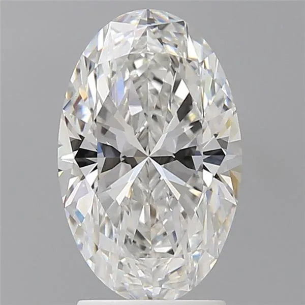 2.56ct Oval Lab Grown Diamond (Colour E, Clarity VVS2, IGI Certified)