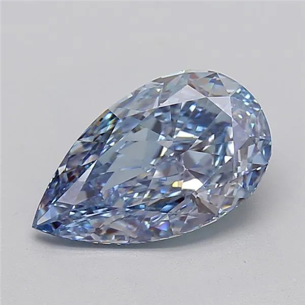2.56ct Pear Lab Grown Diamond (Colour Fancy Intense Blue, Clarity VVS2, IGI Certified)