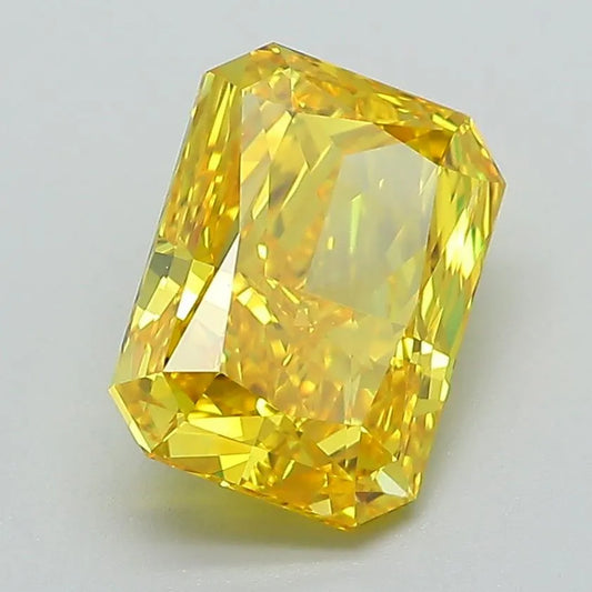 2.56ct Radiant Lab Grown Diamond (Colour Fancy Vivid Yellow, Clarity VVS2, IGI Certified)