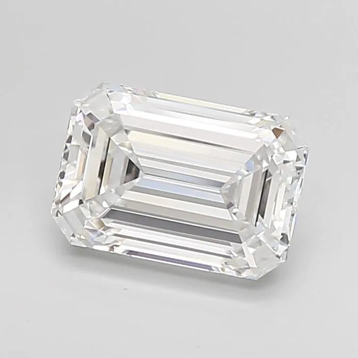 2.57ct Emerald Lab Grown Diamond (Colour E, Clarity VVS1, Cut EX, IGI Certified)