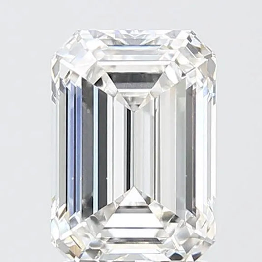 2.57ct Emerald Lab Grown Diamond (Colour F, Clarity VVS2, IGI Certified)