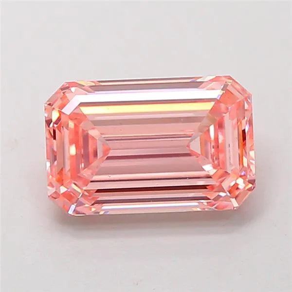 2.57ct Emerald Lab Grown Diamond (Colour Fancy Vivid Pink, Clarity VS1, IGI Certified)