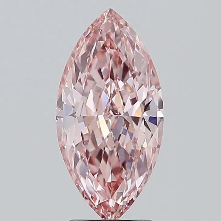 2.57ct Marquise Lab Grown Diamond (Colour Fancy Vivid Pink, Clarity VS1, IGI Certified)