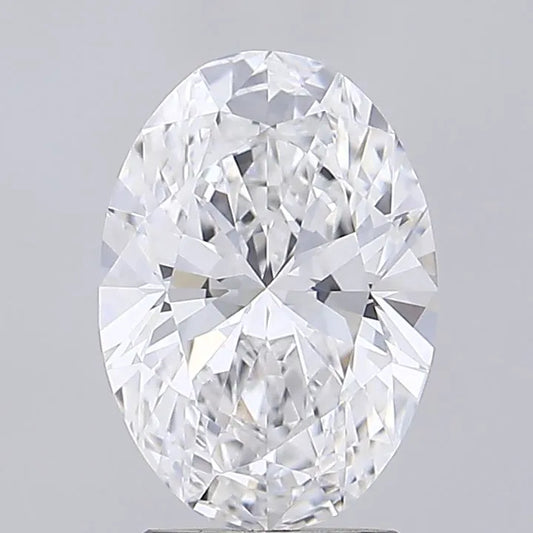 2.57ct Oval Lab Grown Diamond (Colour D, Clarity VVS1, IGI Certified)