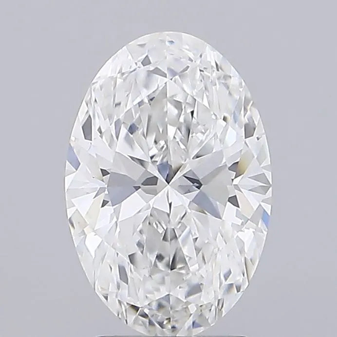 2.57ct Oval Lab Grown Diamond (Colour E, Clarity VVS2, IGI Certified)