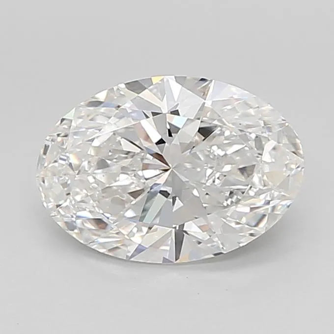 2.57ct Oval Lab Grown Diamond (Colour E, Clarity VVS2, IGI Certified)