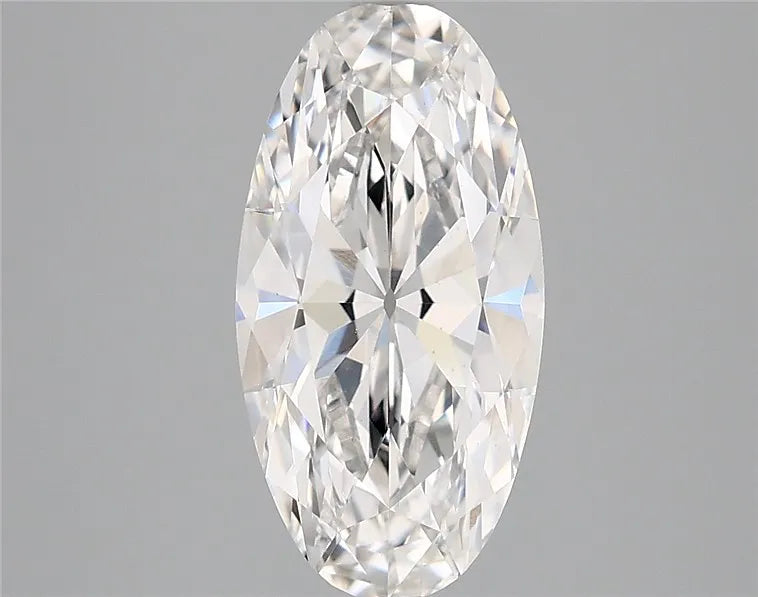 2.57ct Oval Lab Grown Diamond (Colour E, Clarity VVS2, IGI Certified)